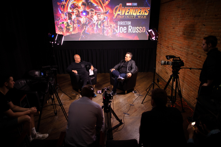 writers involved in making films interviewing director