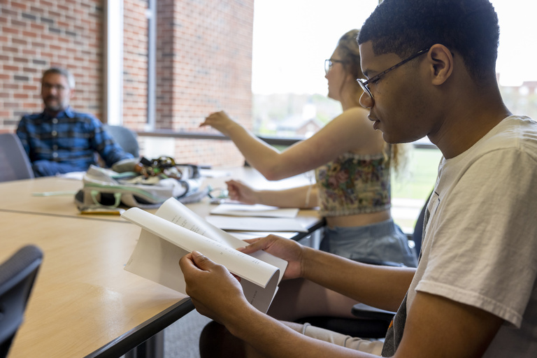 students writing screenplays