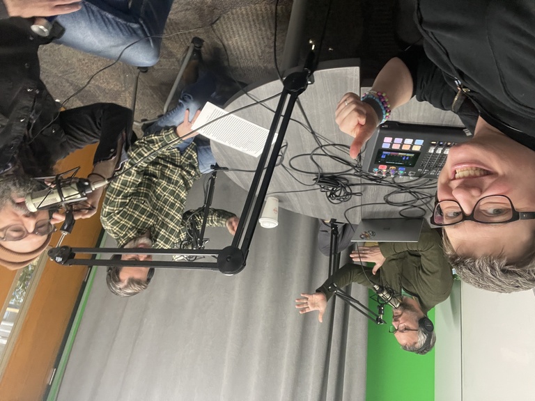 in the studio
