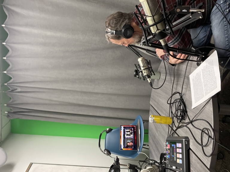 madeline in the studio with us - on a zoom screen