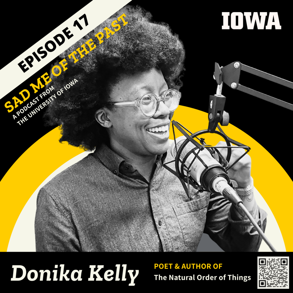 Donika Kelly in the studio
