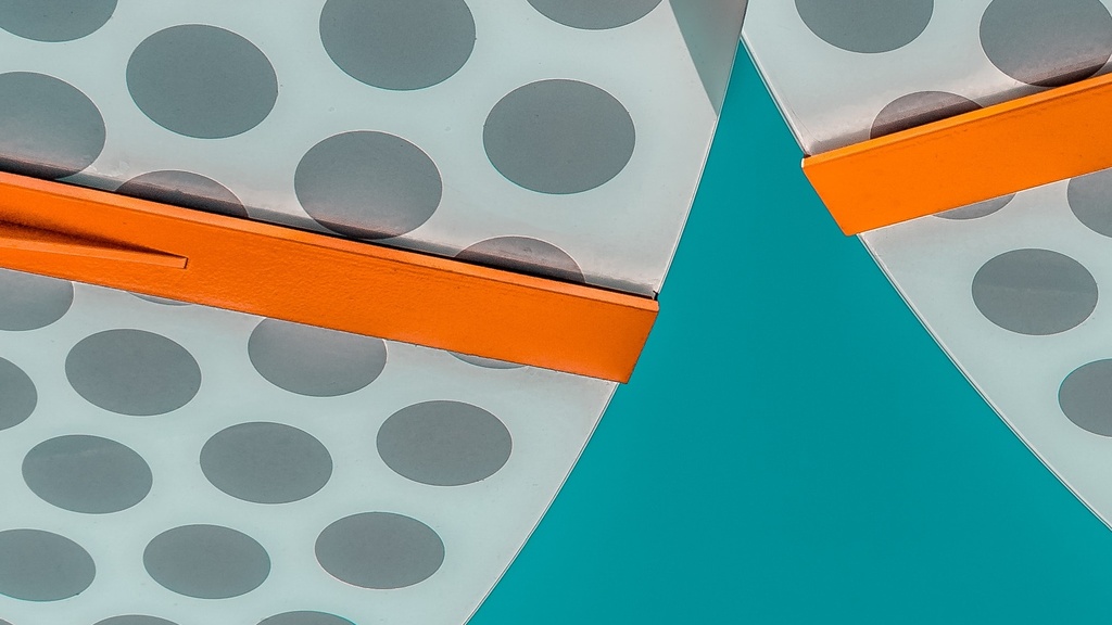 geometric background image with circles on teal