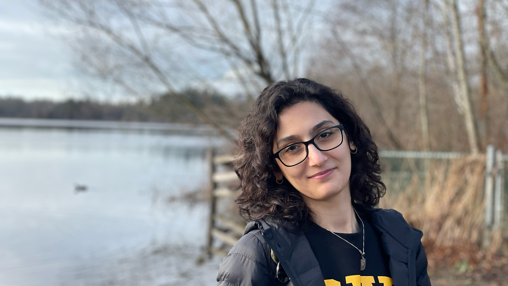 author photo at river