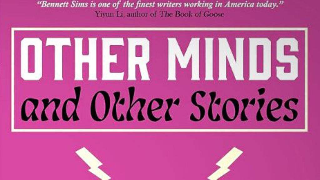 cover of other minds, with hot pink and a drawing of a mobile phone